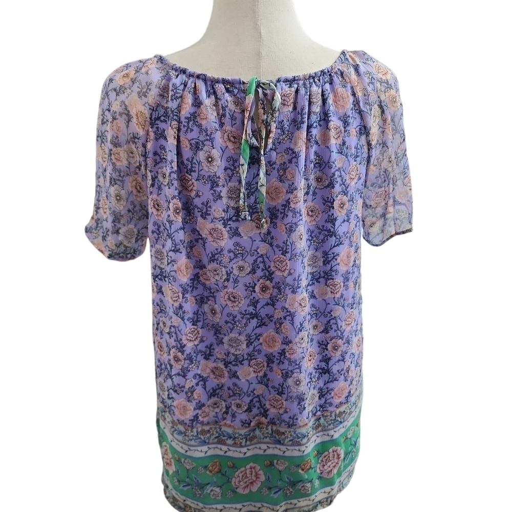 NWT Lauren Conrad purple blouse. Small - Picture 4 of 9